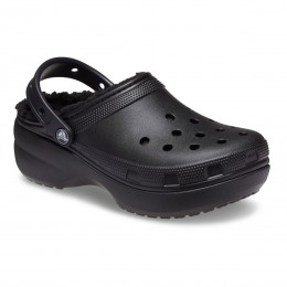 Crocs Ciabatte Classic Platform Lined Clog W Nero